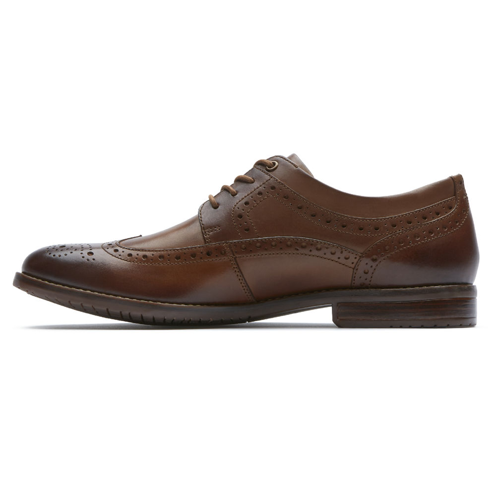 Rockport Mens Oxfords Brown - Style Purpose 3 Wingtip - UK 234-ZDCPKM